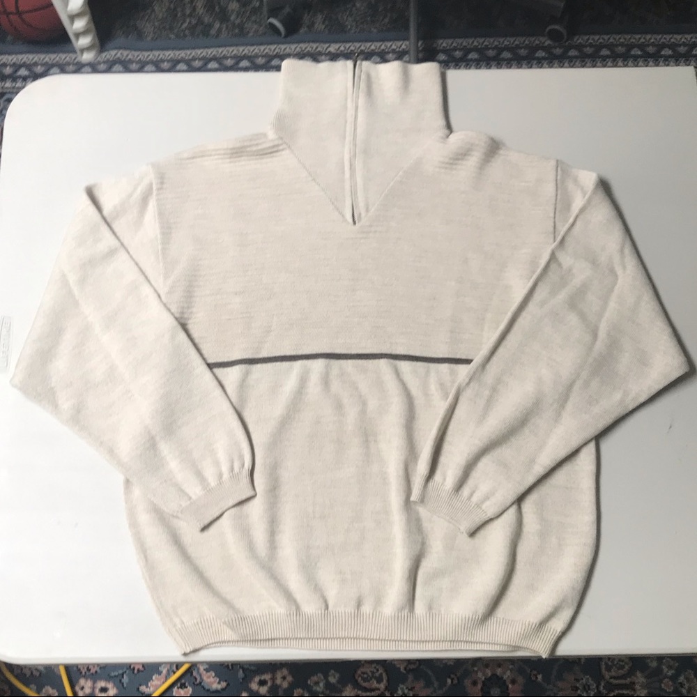 Zanetti Wool Sweater Size Large Mens